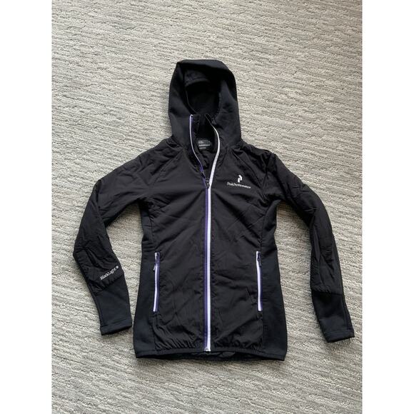 Women's Peak Performance POLARTEC OUTDOOR MOUNTAIN Jacket - Black Size S - Picture 1 of 7